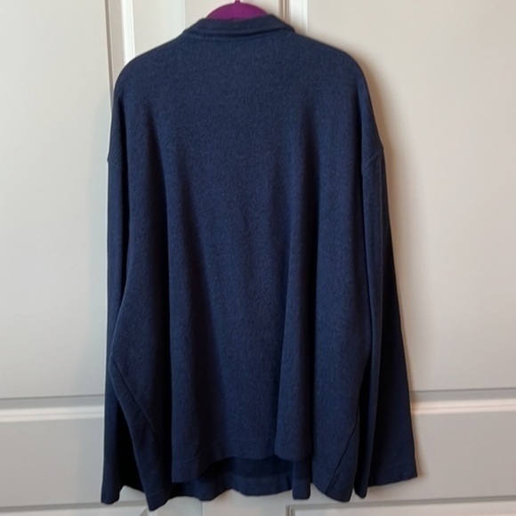 Van Heusen Never Tuck 1/4 Zip Pullover Jacket Men’s 3XL Blue - Picture 5 of 5